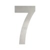Nerezové číslo domové 0-9, výška 100mm, s obojstrannou páskou, brúsená nerez K320 (Číslo 7, Farba brúsená nerez, Výška 100 mm)