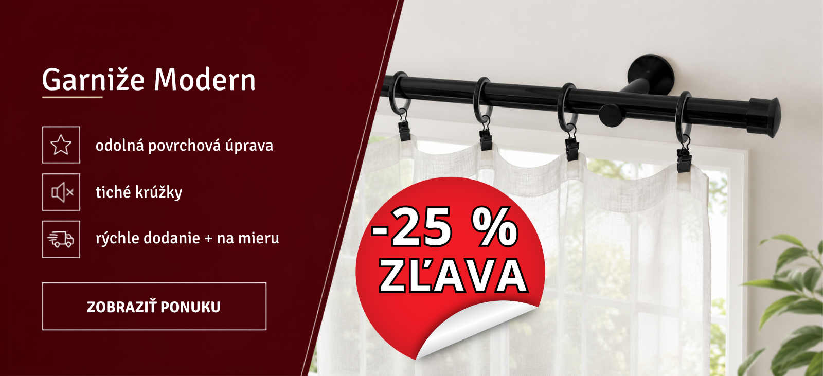 Garniže modern zľava až 25%