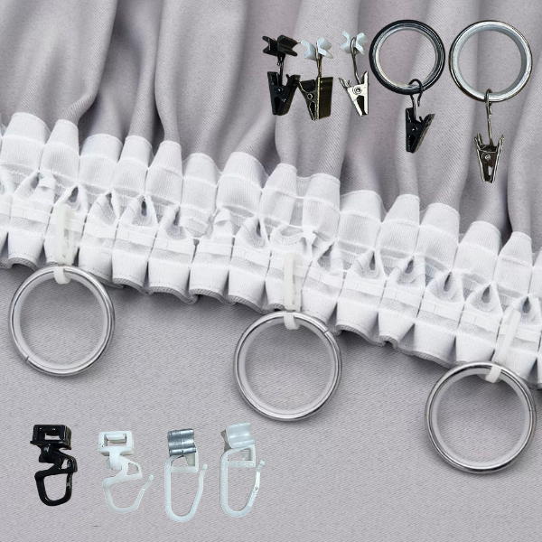 Žabka nebo háček na závěsy? Jaký je rozdíl a kdy který použít