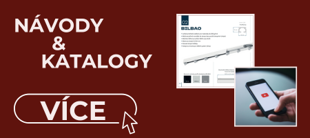 Videonávody, textové návody, pomocné informace a katalogy záclonových kolejnic a garnýží