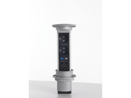 Výsuvná zásuvka VERSAPULL + RJ45 2 x 230V + 2 x data RJ45