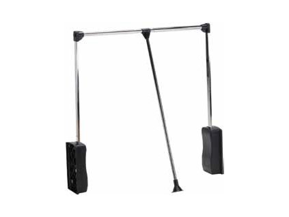 Sklopná šatníková tyč Strong 69-92cm, čierna/chróm
