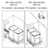 Kôš na odpadky Starax 12+12L