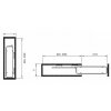 Plnovýsuvný dvojkôš Wireli ELEGANCE bočný s tl. dovretím 110x470x570 mm (Parametre Pravý)