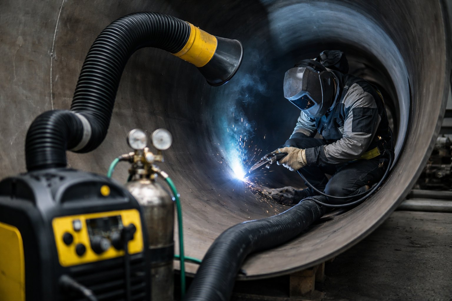 Svařování ve stísněných prostorech: Specifika, rizika a doporučené vybavení