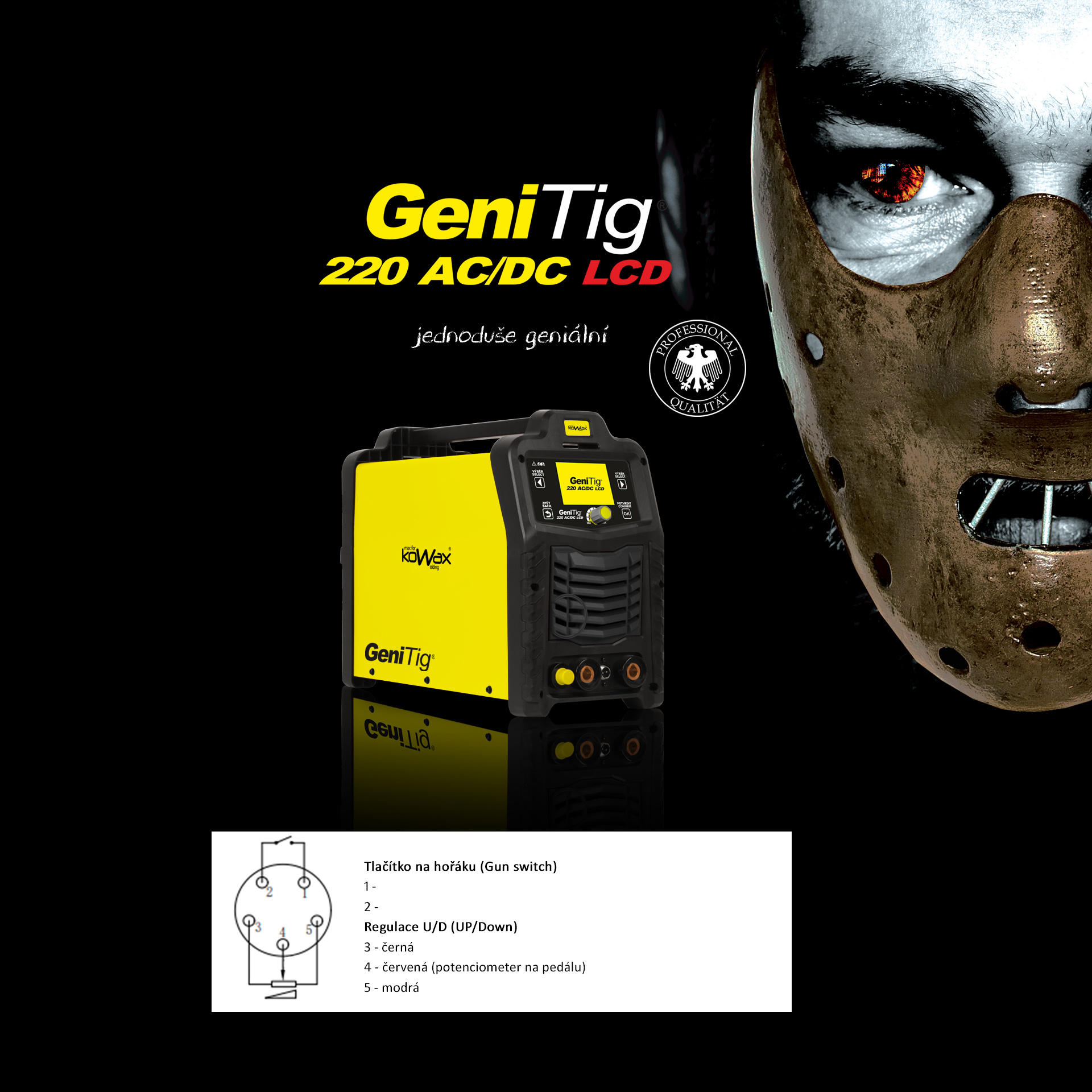 Zapojenie TIG konektora