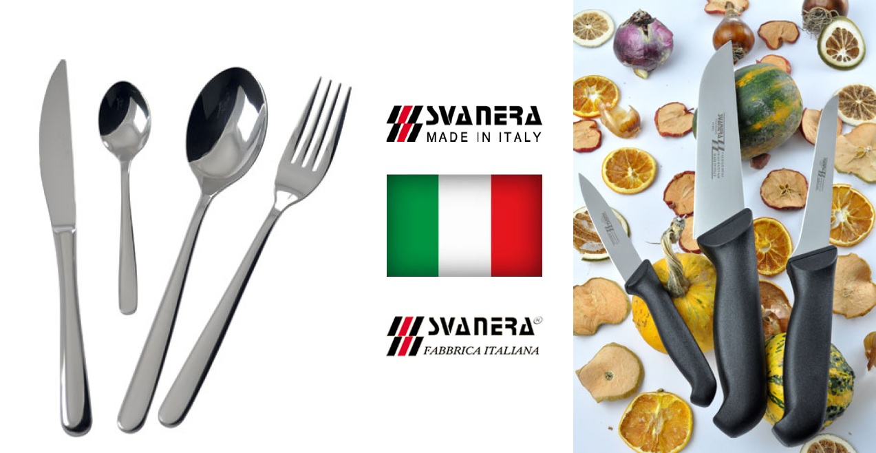 Svanera Italy nože, příbory a příslušenství