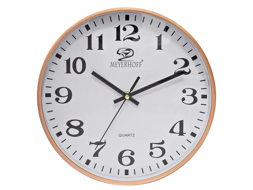 Hodiny nástěnné ¤25cm MEYERHOFF MH-9855G1 - Kozáček Velkoobchod s.r.o.