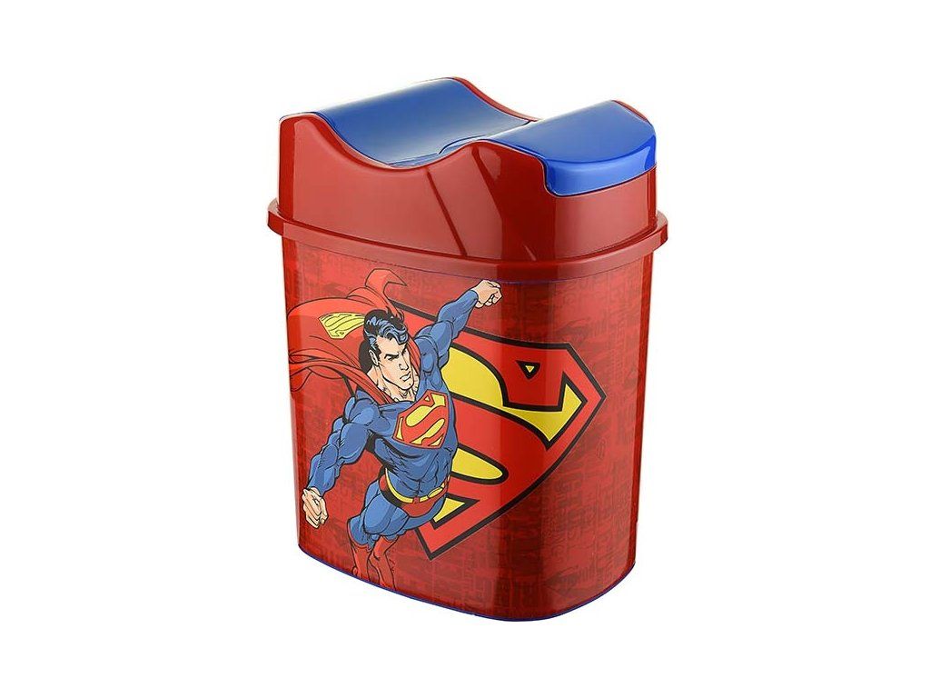 Koš odpadkový výklopný 5,5L SUPERMAN - Kozáček Velkoobchod s.r.o.