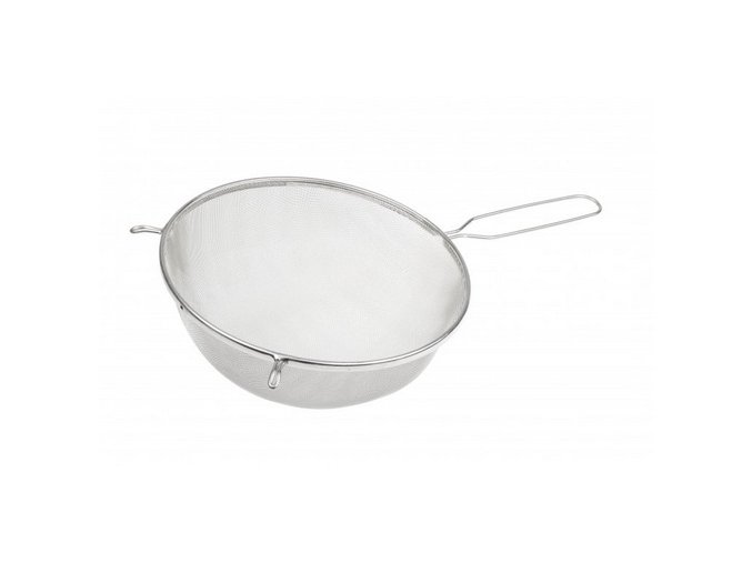 Cedník kov pocínovaný 25/¤16cm  CZ