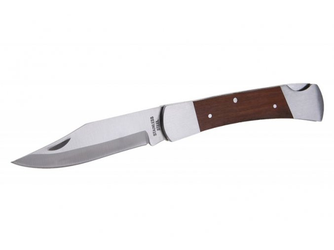 Nůž kapesní zavírací kov/dřevo/mosaz  FESTA