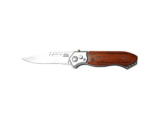 Nůž kapesní zavírací nerez/dřevo  PK004