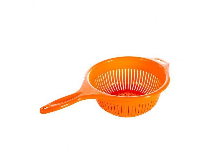 Cedník plast ¤23cm s ručkou  BENTOM, mix barev