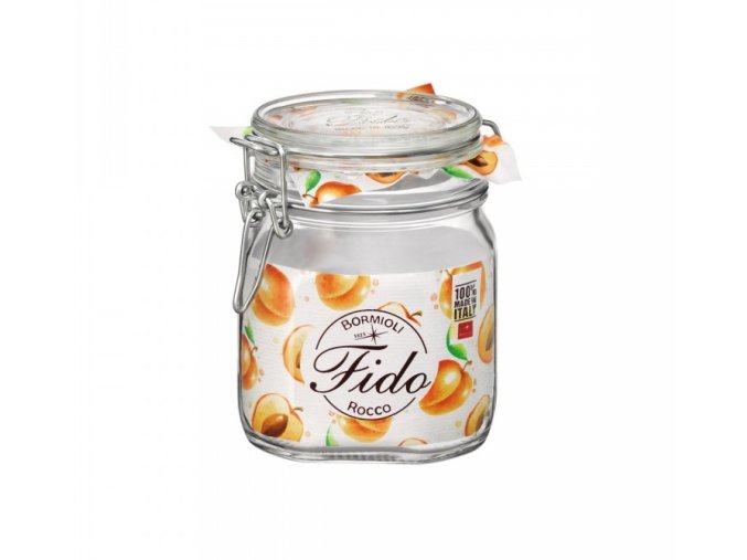 Dóza sklenice patentní 0,5L čtvercová  FIDO