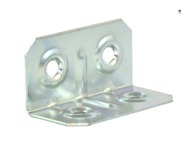 Úhelník  20x 20/40mm s1mm díry4 U4 (odběr bal.10ks)