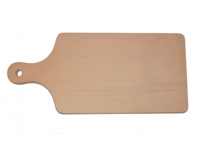 Prkénko dřevo 37x17,5x1,5cm, ručka  WOOD