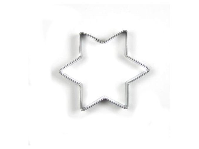 Vykrajovačka nerez hvězda střední 60x53mm  CZ