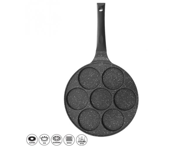 Pánev na lívance granit ¤27cm 7x oko GRANDE vč. indukce