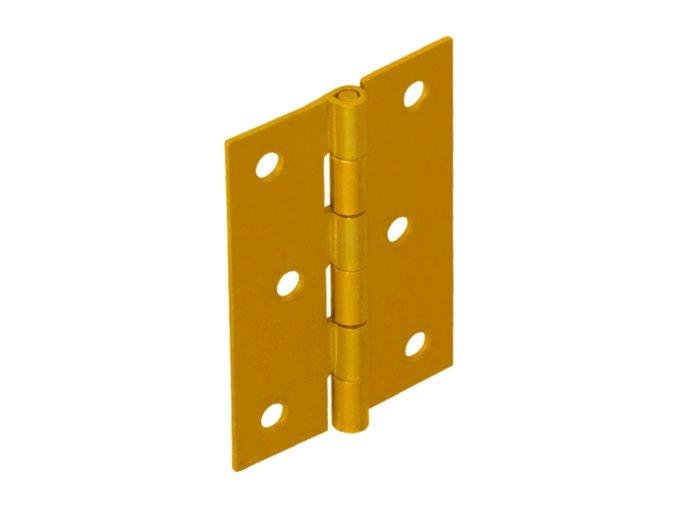 Závěs dveřní 80x56mm splétaný Zn žlutý