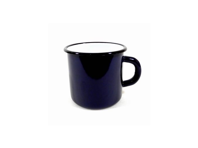 Hrnek smalt 370ml ¤8cm hladký  CZ kobalt modrá
