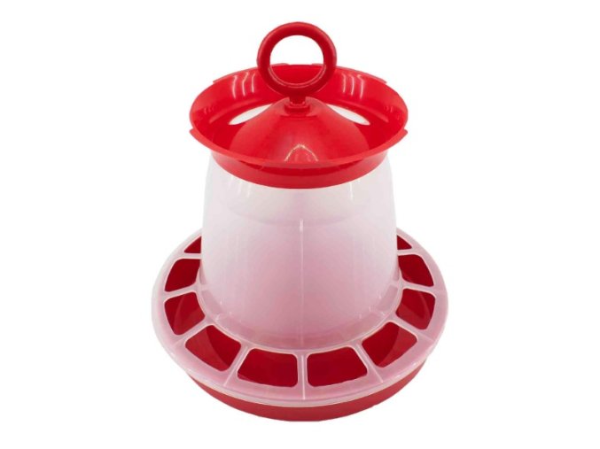 Krmítko kuřecí plast ¤25x27cm 3L se závěsem