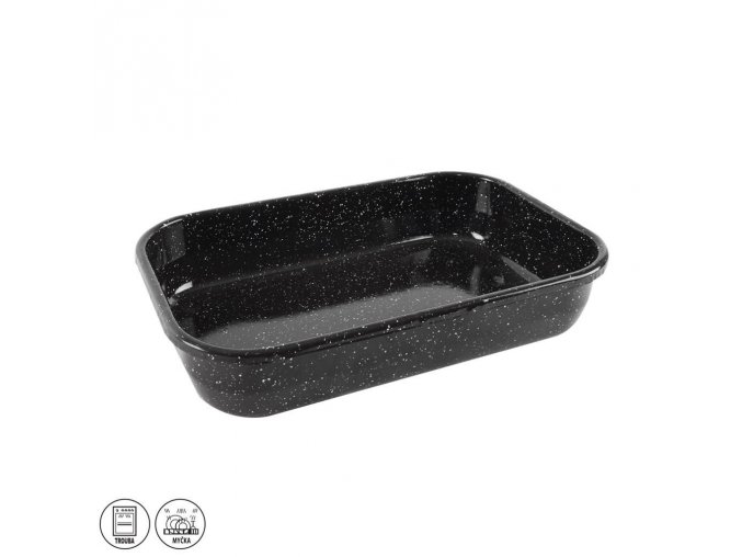 Pekáč smalt 36cm 4,8L jednodílný bez ucha