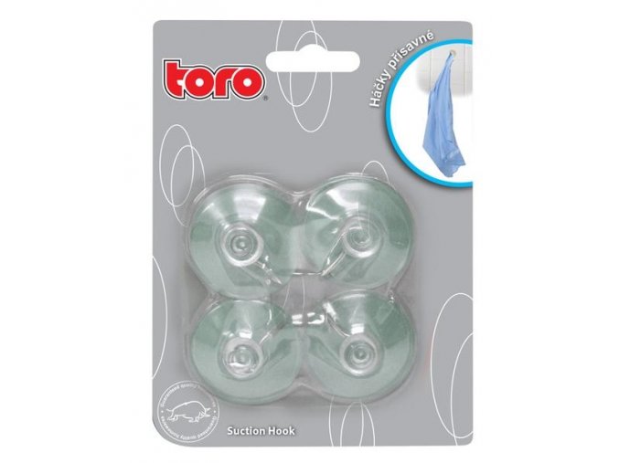 Háček na přísavce kov TORO 4ks
