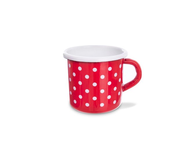Hrnek smalt  400ml ¤8cm TEČKA