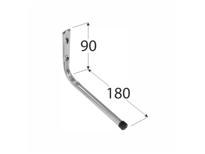 Hák závěsný jednoduchý rovný 180mm  HPP VELANO