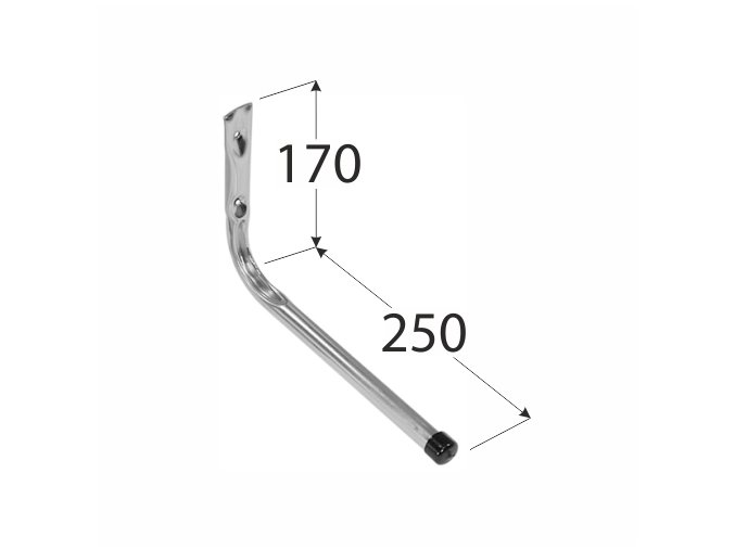 Hák závěsný jednoduchý rovný 250mm  HPP VELANO