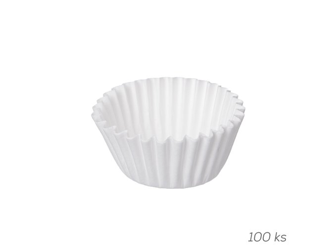 Košíčky papírové cukrářské bílé ¤6cm 100ks