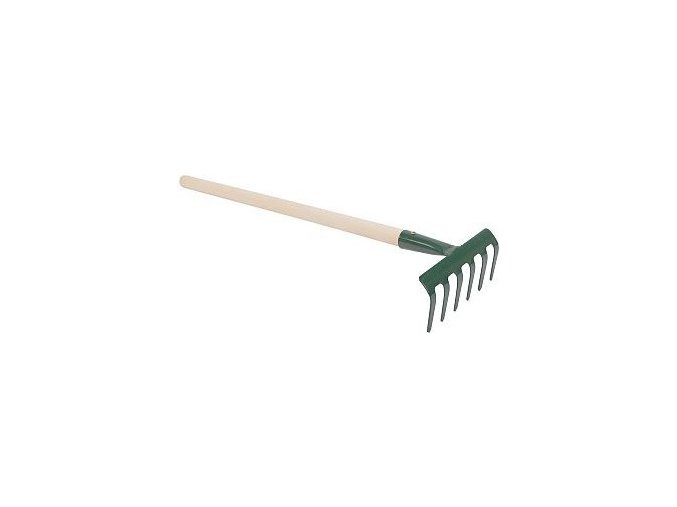 Hrábě kov  6 hrotů s násadou 100cm  FeD 109/1000