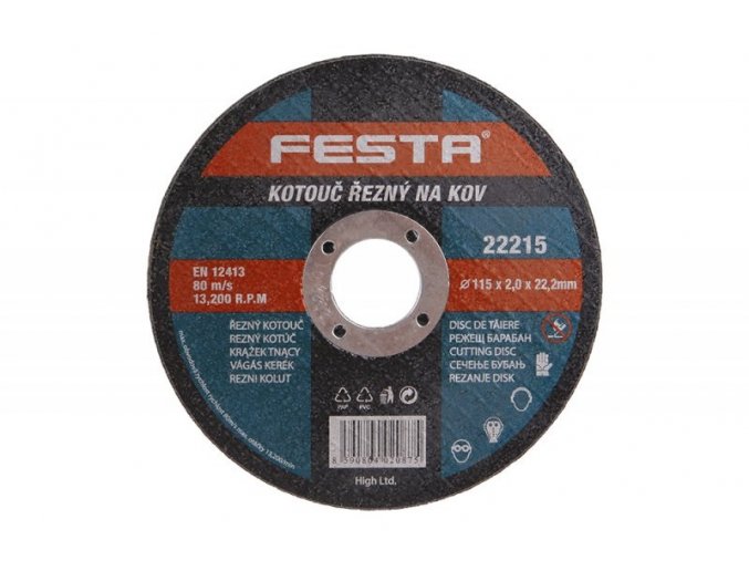 Kotouč řezný FE 115x2x22mm  FESTA