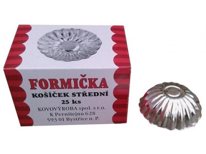 Formička košíček ¤4,5cm 20ks malý  CZ