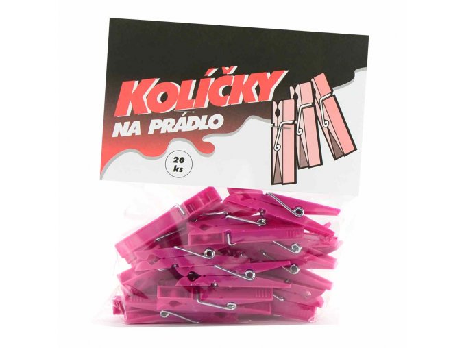 Kolíčky na prádlo 24ks plast H92  CZ