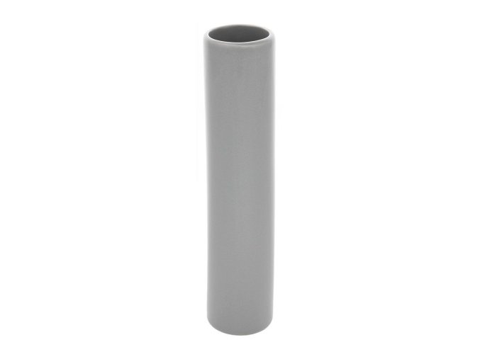 Váza keramická 24x5cm  COLUMN šedá