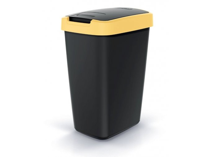 Koš odpadkový výklopný 12L  COMPACTA Q sv.žlutá