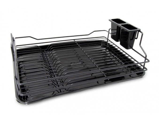 Odkapávač nádobí drát s podnosem 47x35,5x16cm LALEZAR černá