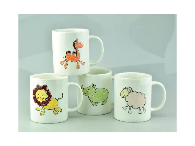 Hrnek dětský porcelán 280ml  ANIMAL, mix dekorů