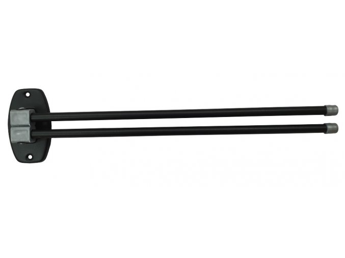 Sušák 2-ramenný kovový černý