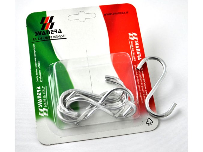 Háček S chrom 6ks 6,5cm  SVANERA CUCINA 8791