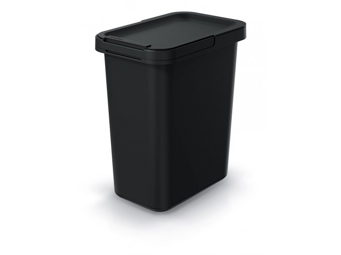 Koš odpadkový závěsný s víkem 12L  SYSTEMA černá