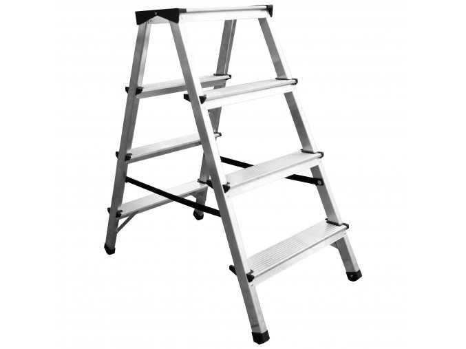Schůdky hliník oboustranné 2x4 150kg  DRABEST