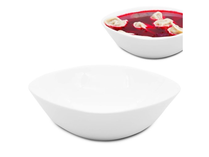 Miska porcelán bílá 19,5x19,5cm  MODERN