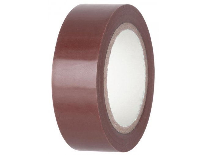 Páska izolační 19mm/10m hnědá