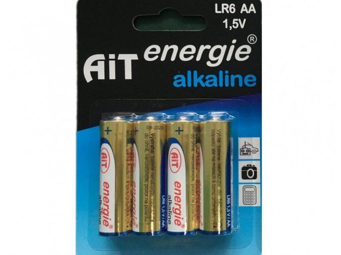 Baterie AiT Alkaline LR6 AA 4ks blistr