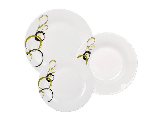 Jídelní sada porcelán 18ks  GREEN