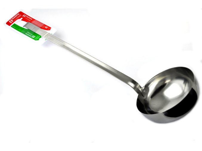 Naběračka nerez ¤16cm 1000ml s háčkem  SVANERA INOX 9126