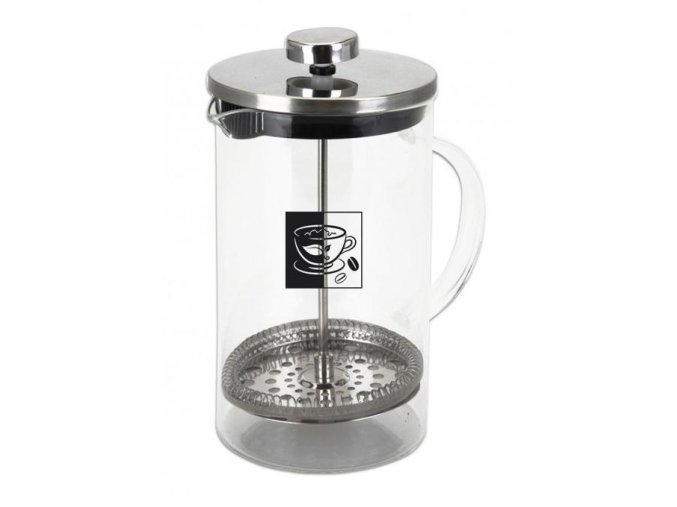 Konvice french press 600ml sklo/PH/nerez s filtrem  ORION