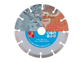 Kotouč diamant řezný ¤150x22,2x2,5mm segment  DIAMANT